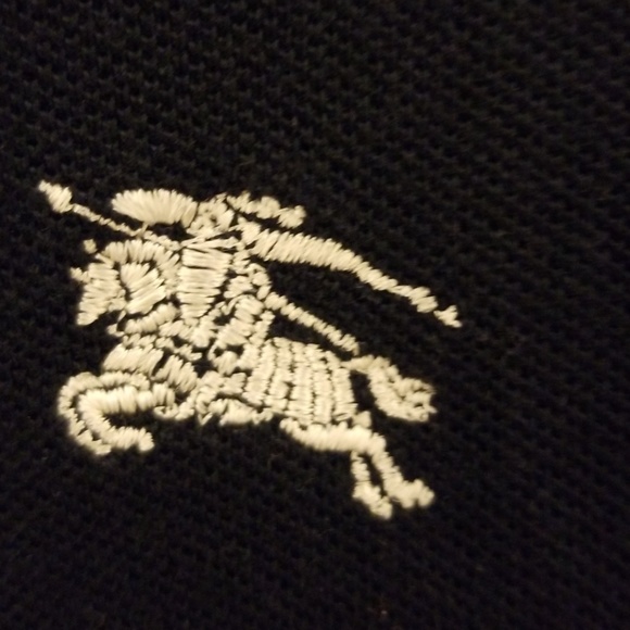 Navy blue Burberry polo - Picture 4 of 6
